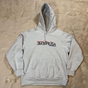 Hoodie Supreme USA Hooded Sweatshirt Ash Grey (FW21) Men’s Medium